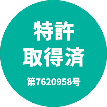 特許取得済