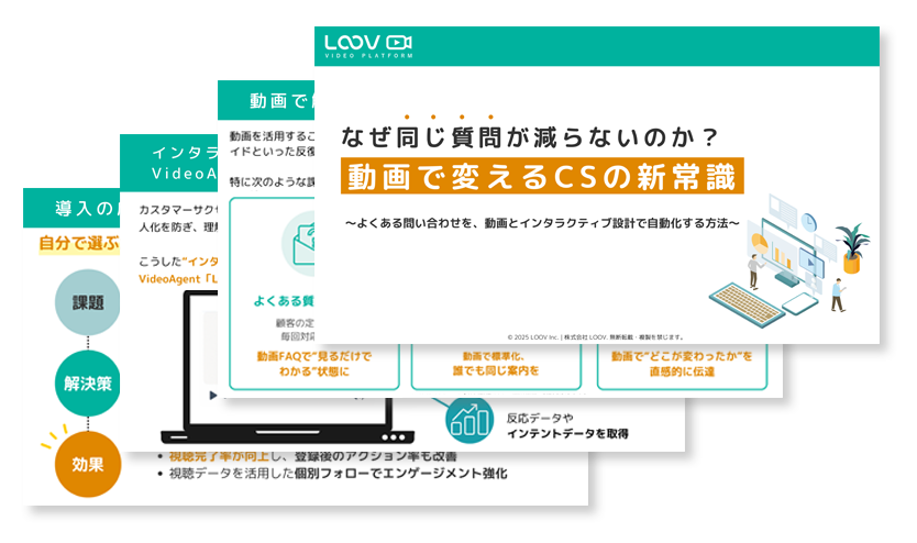 お役立ち資料：なぜ“同じ質問”が減らないのか？動画で変えるCSの新常識