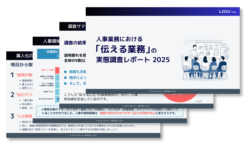 お役立ち資料：人事業務における「伝える業務」の実態調査レポート 2025